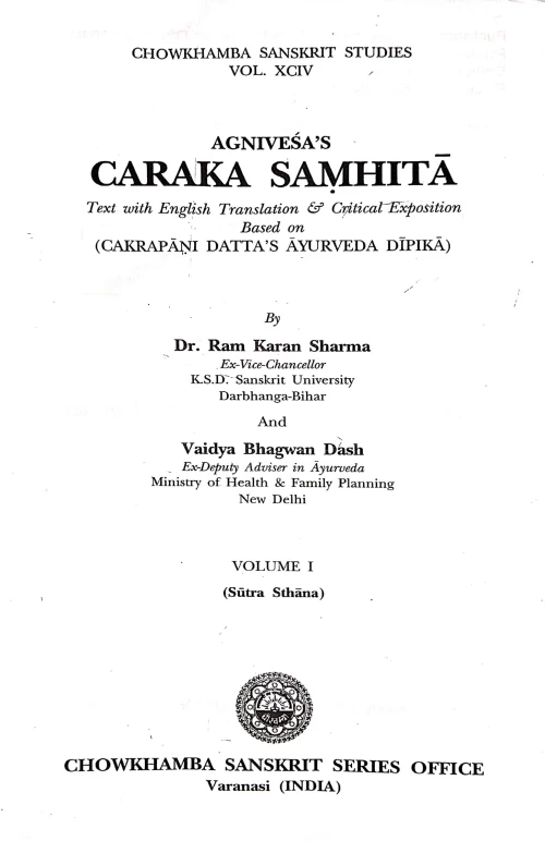 Charaka Samhita In 7 vols